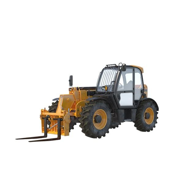 telehandlers can reach up to 55 feet in height